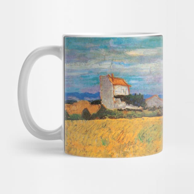 Van Gogh Wheat Field with Farmhouse by bragova